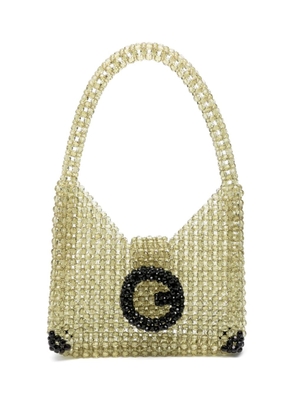 Germanier bead-embellished two-tone shoulder bag - Green