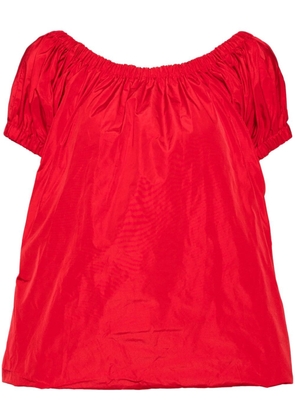 Molly Goddard babydoll taffeta blouse - Red