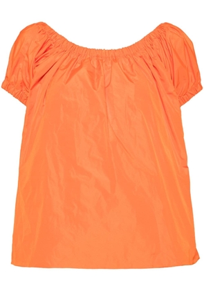 Molly Goddard babydoll taffeta blouse - Orange