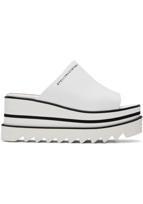 Stella McCartney White Sneak-Elyse Platform Mules