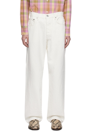 Sunflower White Wide Twist Jeans