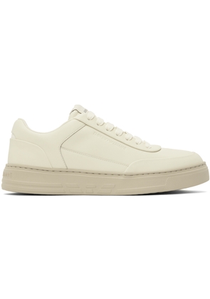 Emporio Armani Off-White Embossed Sneakers