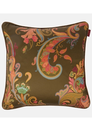 Etro Kentia embroidered cushion