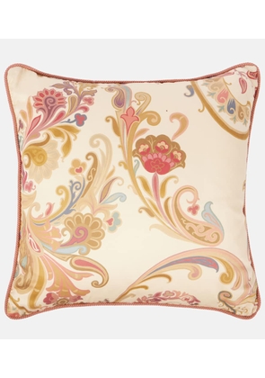 Etro Kentia embroidered cushion