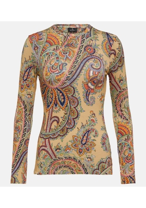 Etro Paisley jersey top