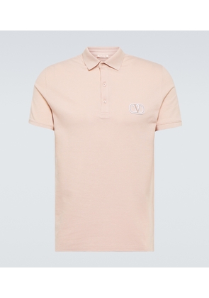 Valentino Logo cotton piqué polo shirt