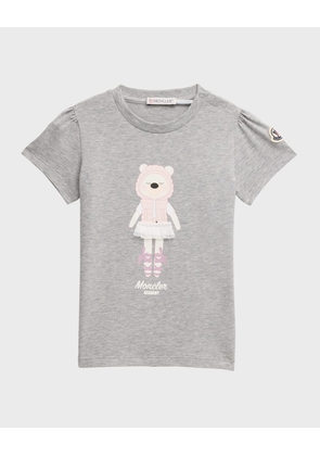 Girl's Ballet Bear Graphic Short-Sleeve T-Shirt, Size 12M-3