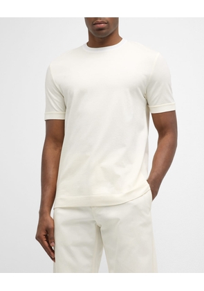 Men's Cotton Melange Crewneck T-Shirt