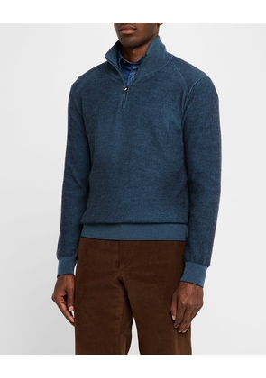 Men's Cashmere Quarter-Zip Sweater