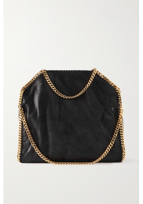 Stella McCartney - The Falabella Medium Vegetarian Brushed-leather Shoulder Bag - Black - One size