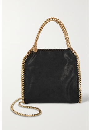 Stella McCartney - The Falabella Mini Faux Brushed-leather Shoulder Bag - Black - One size