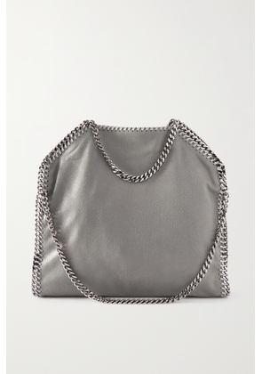 Stella McCartney - Falabella Medium Vegetarian Brushed-leather Shoulder Bag - Gray - One size