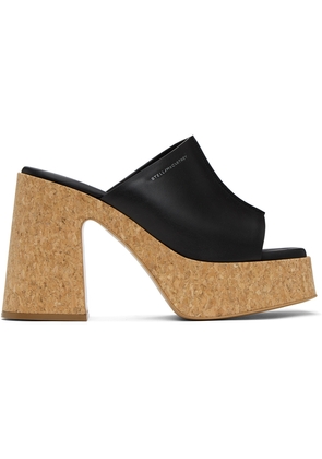 Stella McCartney Black Skyla Platform Heeled Sandals