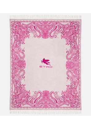 Etro Paisley virgin wool blanket