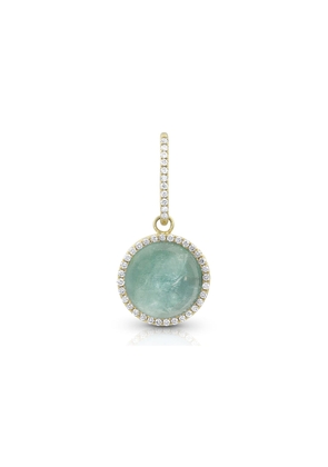 18k Yellow Gold Aquamarine & Diamond Pendant