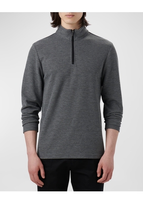 Men's Quarter-Zip Sweater with Back Pocket