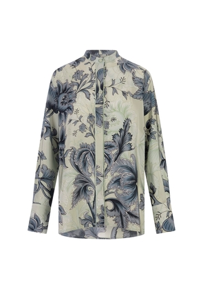 For Restless Sleepers Etna Shirt With Renaissance Flowers