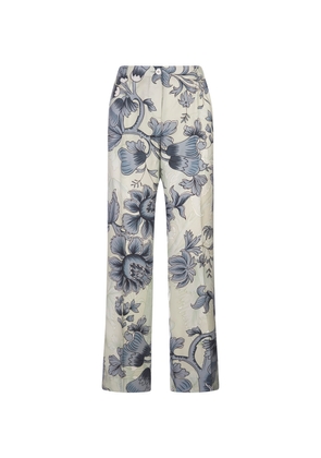 For Restless Sleepers Eterno Trousers With Renaissance Flowers