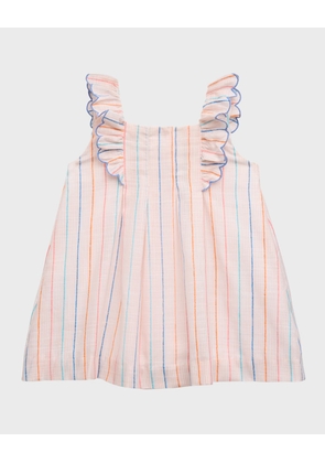 Girl's Multicolor Striped Dress, Size 6M-24M