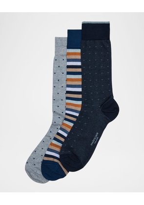 Men's 3-Pack Pima Cotton Crew Socks