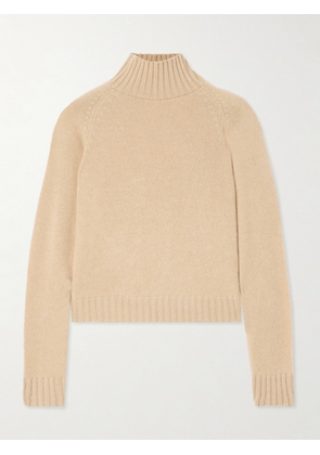 The Elder Statesman - Cashmere Turtleneck Sweater - Brown - x small,small,medium,large