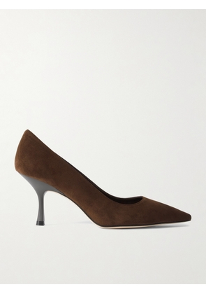 Stuart Weitzman - Naomi Suede Pumps - Brown - US5,US5.5,US6,US6.5,US7,US7.5,US8,US8.5,US9,US9.5,US10,US10.5,US11