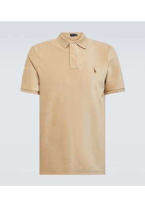 Polo Ralph Lauren Cotton-blend velvet polo shirt