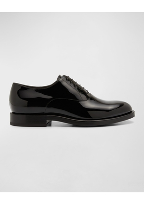 Men's Patent Leather Tuxedo Oxford Shoes