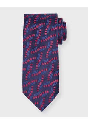 Men's Vine Jacquard Silk Tie