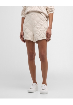 Quilted Midi Shorts