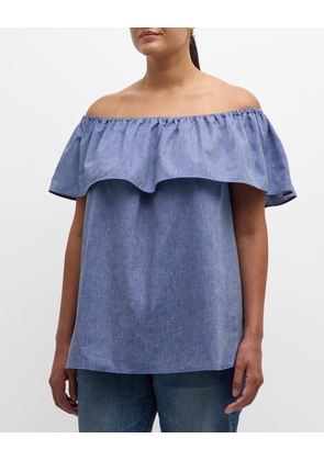 Plus Size Georgia Off-Shoulder Ruffle Top