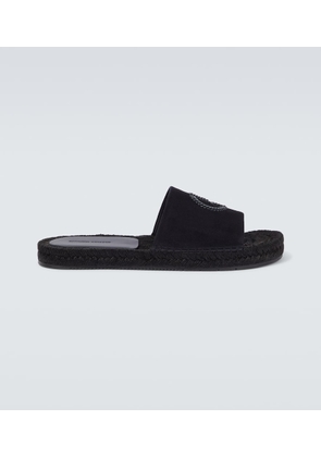 Giorgio Armani Logo leather sandals