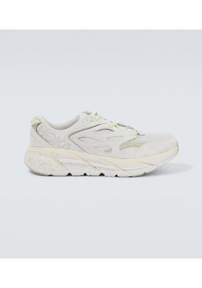 Hoka One One Clifton L suede sneakers