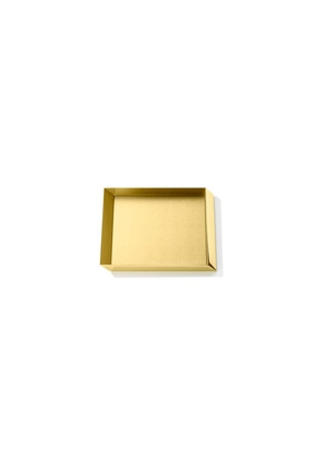 Ghidini 1961 Axonometry - Squared Small Tray Polished Brass