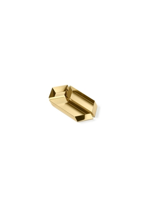 Ghidini 1961 Axonometry - Small Paralelepiped Polished Brass