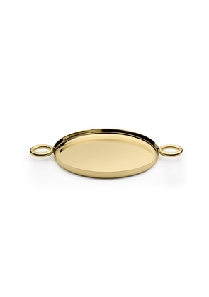 Ghidini 1961 Double O Tray Polished Brass