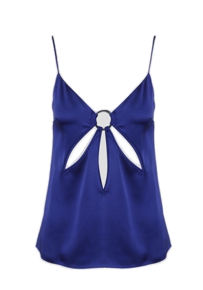 Stella McCartney Cut-out Detailed Sleeveless Satin Vest