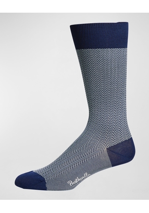 Men's Fabian Chevron Pattern Egyptian Cotton Socks