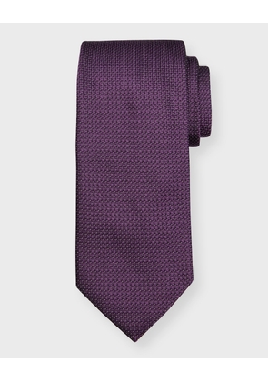 Men's Geometric Jacquard Silk Tie