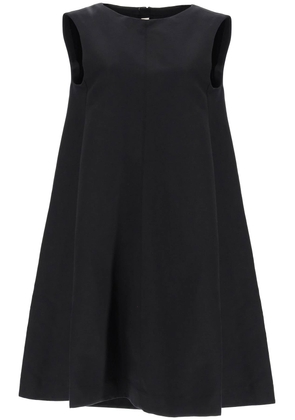 flared dress in cotton cady - 40 Black