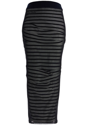 'striped skirt in - L Black