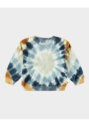 Boy's Dear Tie Dye Sweatshirt, Size 6M-2