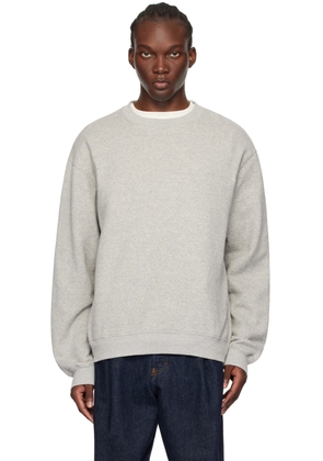 The Elder Statesman Gray Daily Crew Sweatshirt