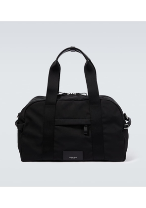 Giorgio Armani Leather-trimmed duffel bag