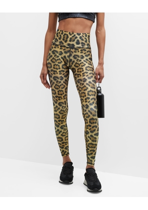 Leopard Goals Hi-Shine Leggings