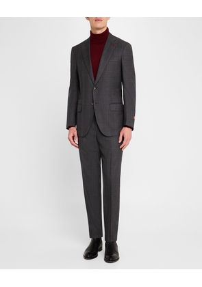 Men's Wool Plaid Suit