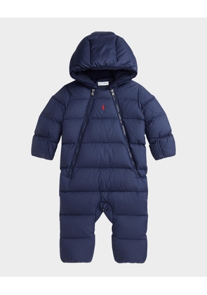 Boy's Puffer Bunting Suit, Size 3M-9M