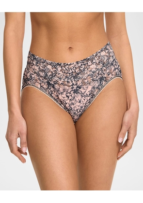 Printed Signature Lace French Brief