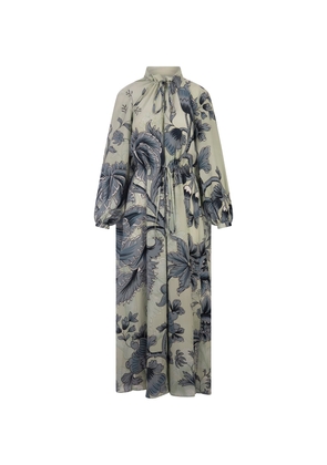 For Restless Sleepers Elone Long Dress With Renaissance Flowers