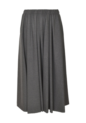 Kiltie Elastic Waist Plain Skirt